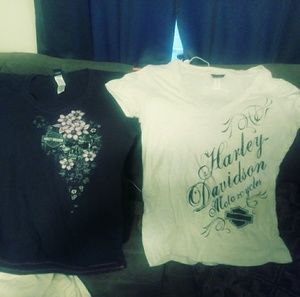 2 -Harley Davidson woman's shirts